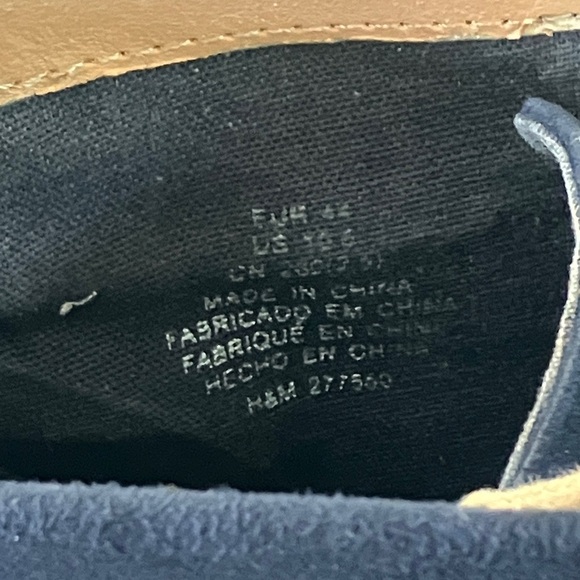 H&M men’s 10 1/2 - eur 44 Dark Blue Chukka Boots for Men - Picture 3 of 16